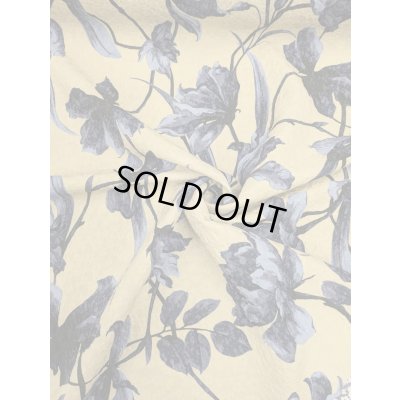 画像5: 生地：大柄フラワープリントジャガード（クリーム地） 