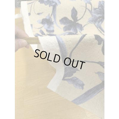 画像6: 生地：大柄フラワープリントジャガード（クリーム地） 