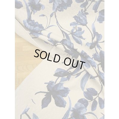 画像4: 生地：大柄フラワープリントジャガード（アイボリー地） 