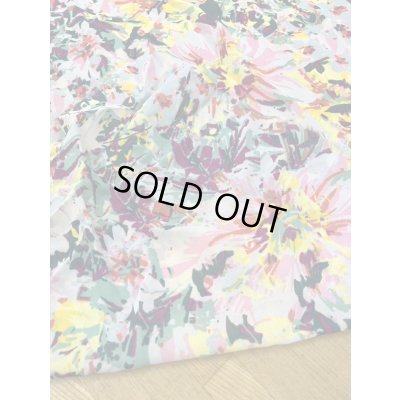 画像4: 生地：手描き風 花柄 ポリエステルプリント 