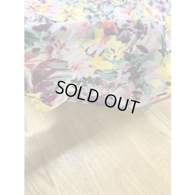 画像7: 生地：手描き風 花柄 ポリエステルプリント 