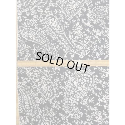 画像2: 生地：ポリエステル100％ ペイズリー柄プリント （黒地×白）