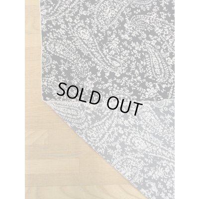 画像3: 生地：ポリエステル100％ ペイズリー柄プリント （黒地×白）