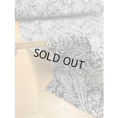 画像4: 生地：ポリエステル100％ ペイズリー柄プリント （黒地×白）