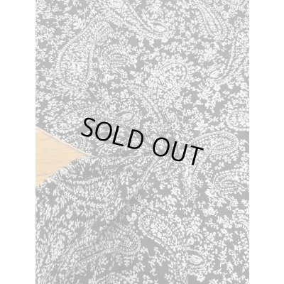 画像5: 生地：ポリエステル100％ ペイズリー柄プリント （黒地×白）