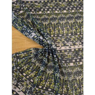 画像3: 生地：楊柳シアー素材 ポリエステル100％ プリント （グリーン）