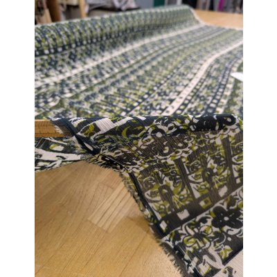 画像5: 生地：楊柳シアー素材 ポリエステル100％ プリント （グリーン）