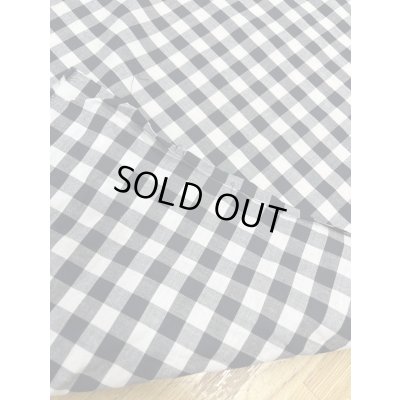 画像3: 生地:綿100%ギンガムチェック柄プリントブロード(白×黒)