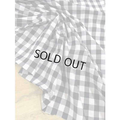 画像5: 生地:綿100%ギンガムチェック柄プリントブロード(白×黒)