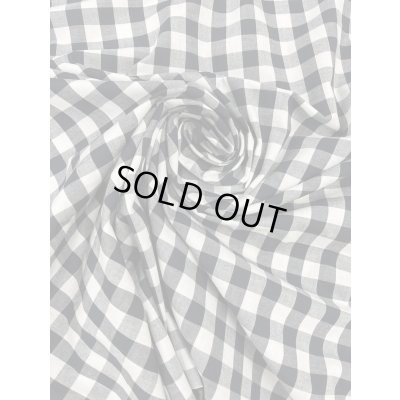 画像6: 生地:綿100%ギンガムチェック柄プリントブロード(白×黒)