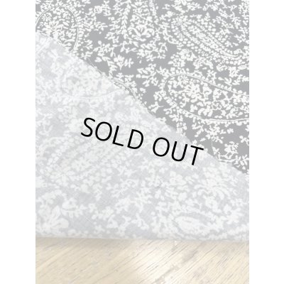 画像3: 生地：綿100％ ナチュラル系ペイズリー柄プリント生地（ベージュ地×黒）