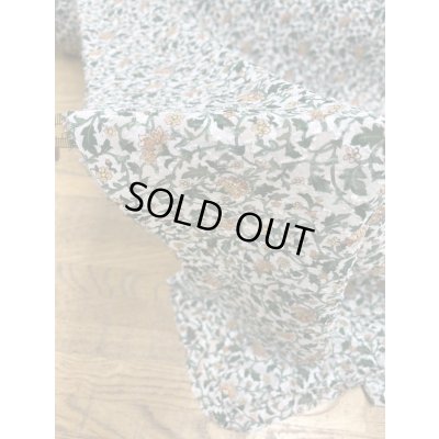 画像7: 生地：ポリ100％小花柄カットジャカード（ホワイト×イエロー×グリーン）