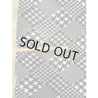 生地：ポリ100％ 千鳥格子柄 2way サモーラパワーネット（ホワイト／ブラック）