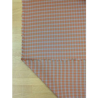 画像3: 生地：マドラス風チェック柄ポリエステル（オレンジ／赤青）