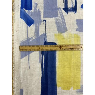 画像3: 生地：綿100％ボイル　小方柄プリント（水色青）