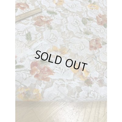 画像3: 生地：ポリエステル100％ レース花柄プリント（ベージュ地）