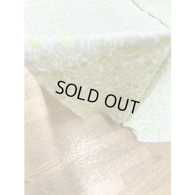 画像8: 生地：綿100％ 花柄フライスニット（オフホワイト×グリーン）