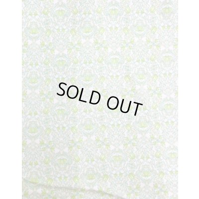 画像7: 生地：綿100％ 花柄フライスニット（オフホワイト×グリーン）