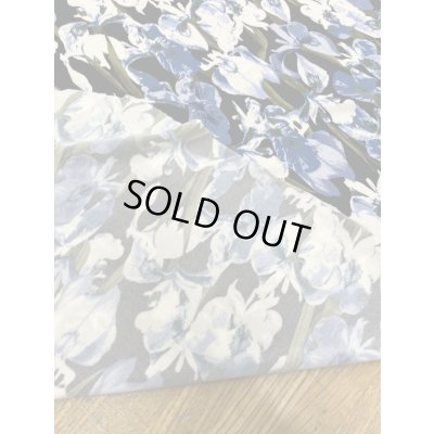 画像4: 生地：ポリエステル100％ 花柄2wayニット（（紺地／白・ブルー））