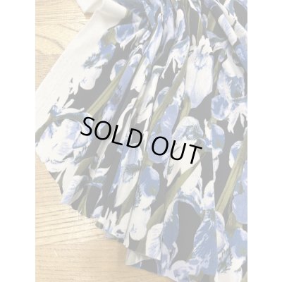 画像6: 生地：ポリエステル100％ 花柄2wayニット（（紺地／白・ブルー））