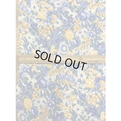 画像3: 生地：綿100％ フライスニット 花柄プリント（オレンジ／ブルー）