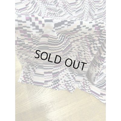 画像6: 生地：ポリエステル100％ ニットプリント（パープル系 幾何柄）