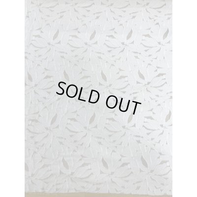 画像6: 生地:綿100%花柄カットジャガード(オフ白)