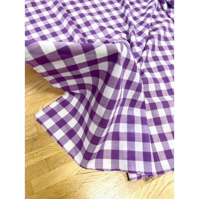 画像7: 生地：綿100％ギンガムチェック柄（ラベンダー）