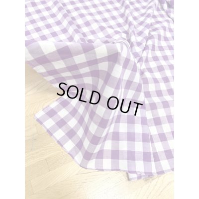 画像7: 生地：綿100％ギンガムチェック柄（ラベンダー）