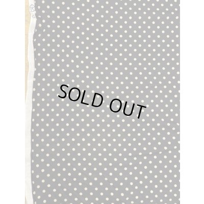 画像8: 生地：綿100％水玉プリント綿天竺（黒地／ベージュドット）