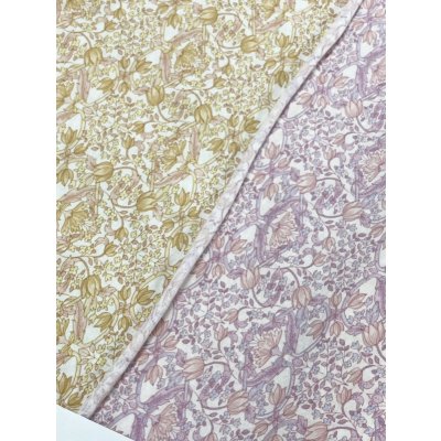 画像8: 生地:綿100% 花柄天竺ニット(オフホワイト×ピンクパープル)