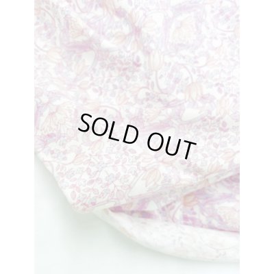 画像6: 生地：綿100％ 花柄天竺ニット（オフホワイト×ピンクパープル）