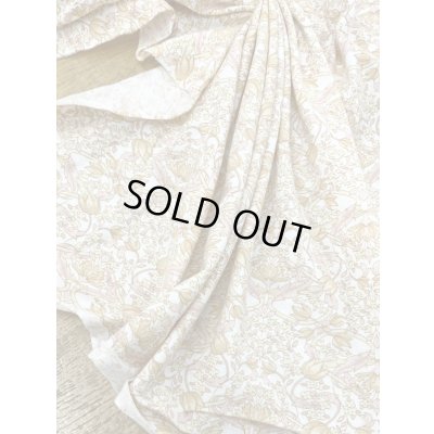 画像4: 生地：綿100％ 花柄天竺ニット（オフホワイト×オレンジピンク）