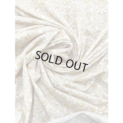 画像5: 生地：綿100％ 花柄天竺ニット（オフホワイト×オレンジピンク）