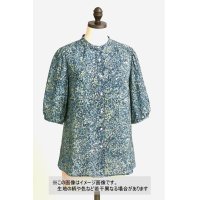 生地：綿100％ 80シフォンAG加工 ジョーゼット（ブルー）