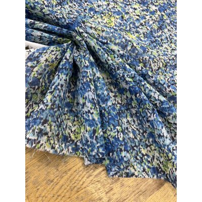 画像7: 生地：綿100％ 80シフォンAG加工 ジョーゼット（ブルー）