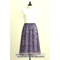 生地：綿100％ 80シフォンAG加工 ジョーゼット（パープル）