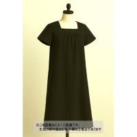 生地：コットンメッシュシャーリング（黒）