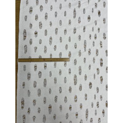 画像1: 生地：綿100％オパール型加工風ダメージ裏毛ニット（白）