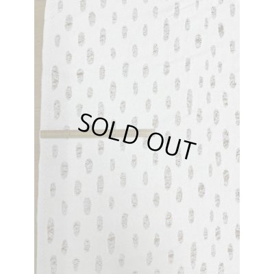 画像1: 生地：綿100％オパール型加工風ダメージ裏毛ニット（白）