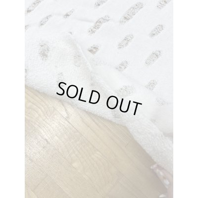 画像4: 生地：綿100％オパール型加工風ダメージ裏毛ニット（白）