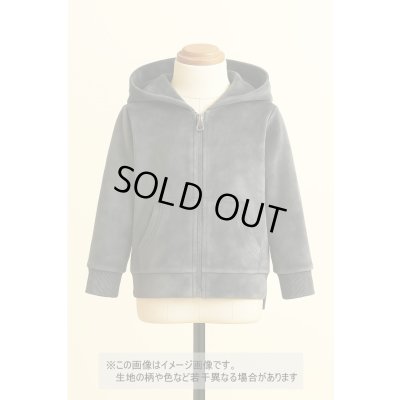 画像1: 生地：ポリエステル100％ムラ染めベロアニット（ブラック）