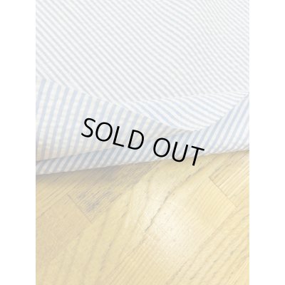 画像5: 生地：綿ポリエステルリップル風ストライプ（白／水色）