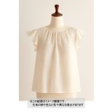 生地：ポリエステルボイルドット柄プリント（ベージュ）