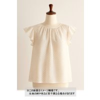 生地：ポリエステルボイルドット柄プリント（ベージュ）