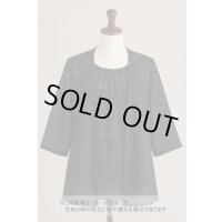 生地：リネンライクシアーブラウス地（ブラック）