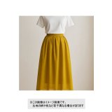 生地：リネンライクシアーブラウス地（マスタード）
