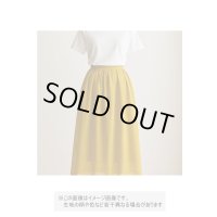 生地：リネンライクシアーブラウス地（マスタード）