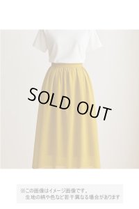 生地：リネンライクシアーブラウス地（マスタード）