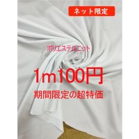 生地：ポリエステル100％2WAYストレッチニット（白）